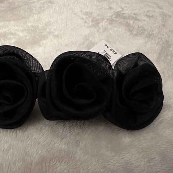 NWT JCREW BARRETTE HAIR CLIP BLACK - Picture 1 of 2